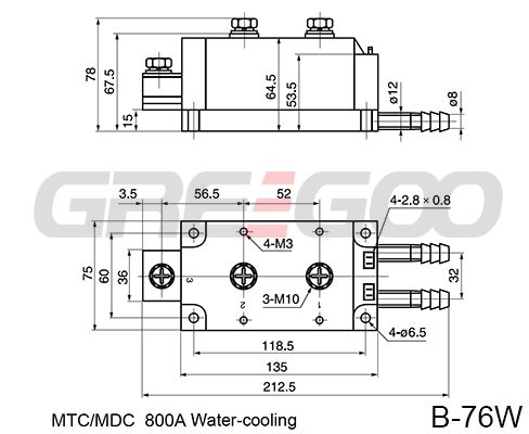 Water-cooling thyristor diode module 400A/500A/600A/800A/1000A