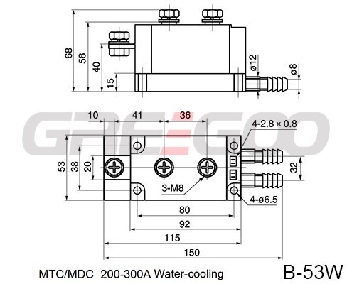 Water-cooling Dual thyristor module upto 1000A 
