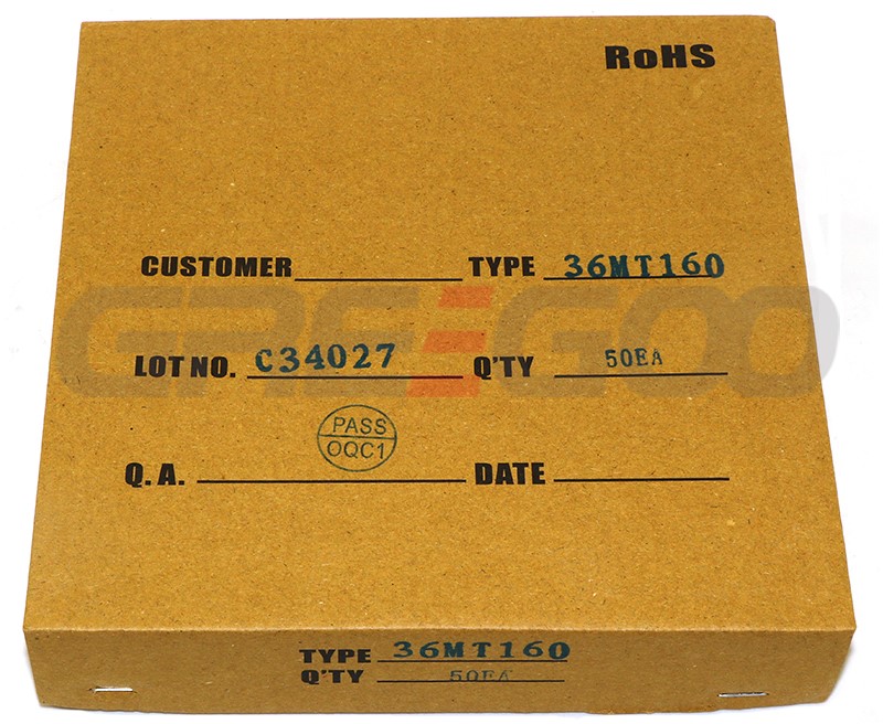 Three phase bridge rectifier 26/36MT 25/35A