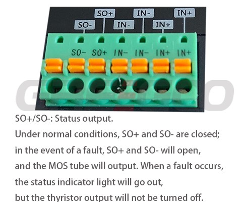 Single phase AC switching SSR with heatsink integrated