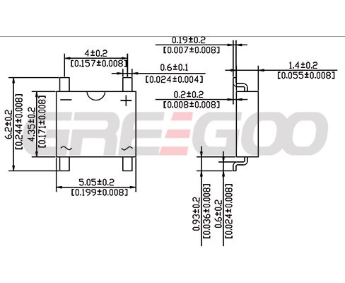 ABS10 & ABS210 Glass Passivated Bridge Rectifier