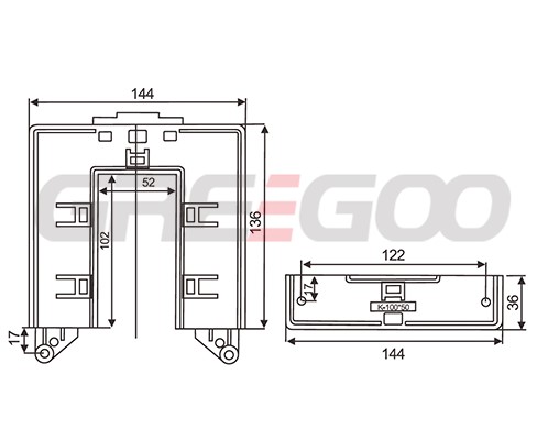 BH-10050DP 0.66KV Current Transformer