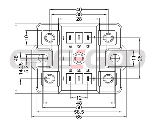 Single Phase Half Controlled Bridge Modules with Free Wheeling Diode