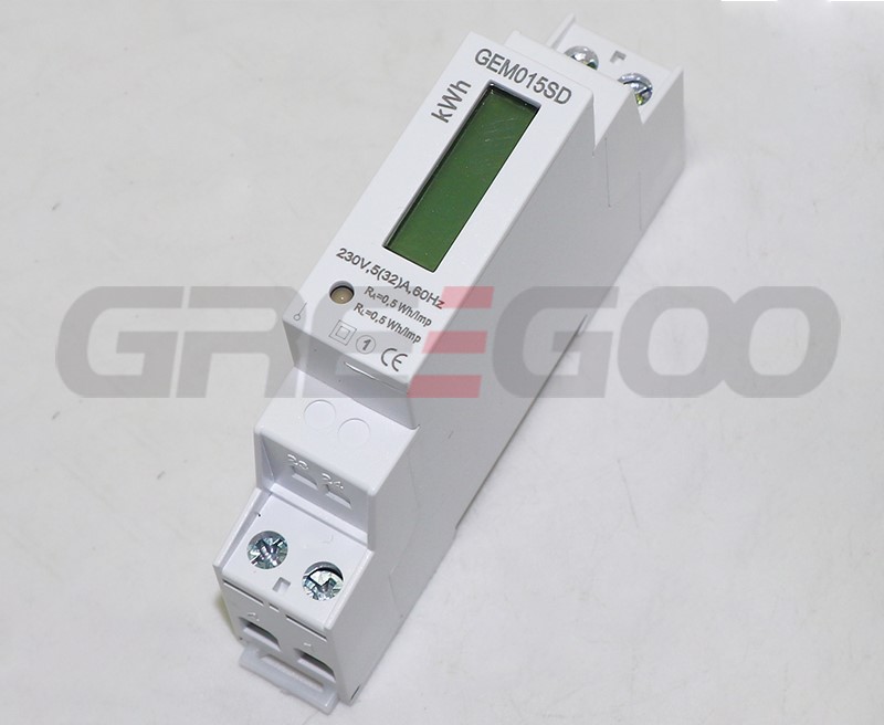 GEM015SD single phase din rail active energy meter