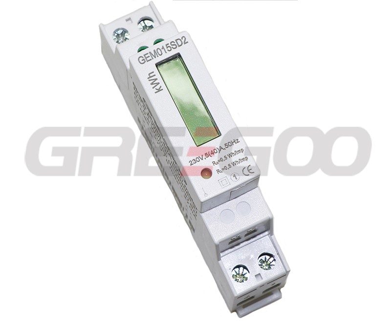 GEM015SD single phase din rail active energy meter