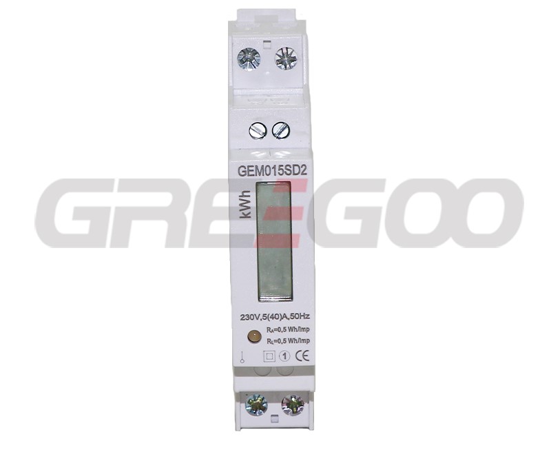 GEM015SD single phase din rail active energy meter