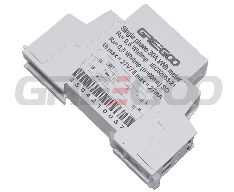 GEM015SS single phase electronic DIN rail active energy meter