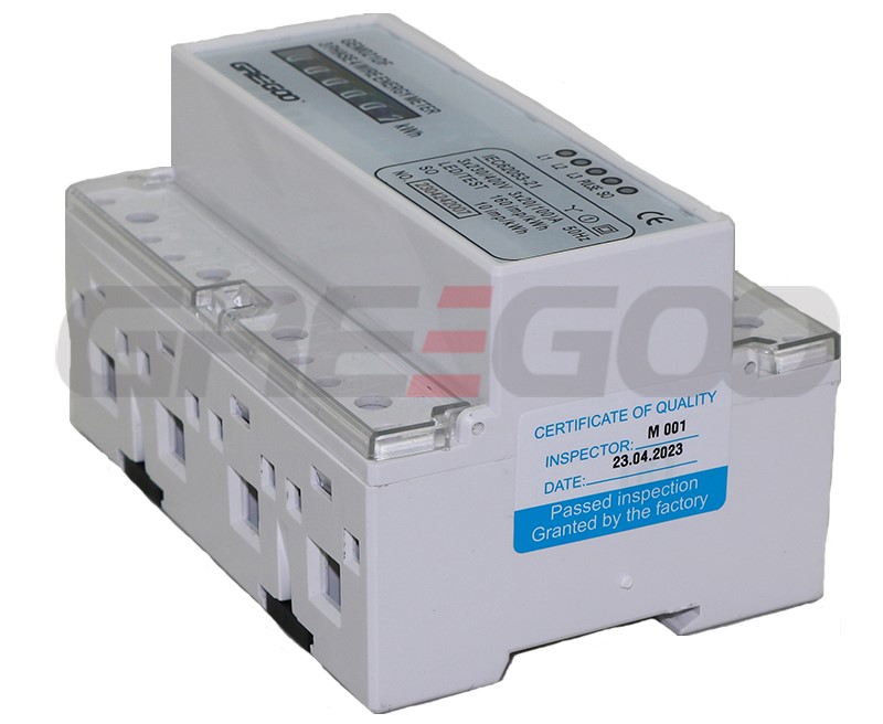 GEM021DF 3 phase 4 wire electronic DIN rail active energy meter