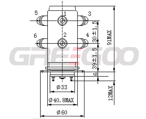 15KV HV Relay GHR-11 DPDT