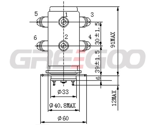 15KV HV Relay GHR-24 DPDT