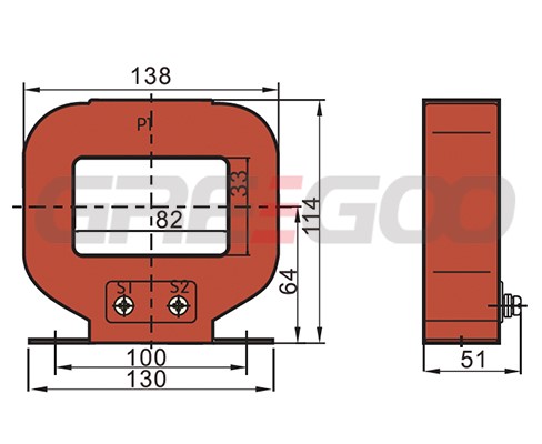 LMZ(J)1-80 0.5KV Current Transformer