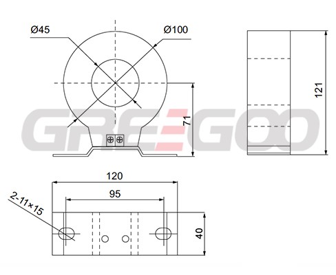 LMZC-10 Through core current transformer