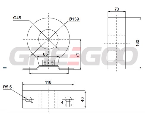 LMZC-10 Through core current transformer