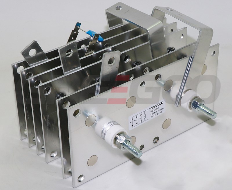 Three phase press fit rectifier