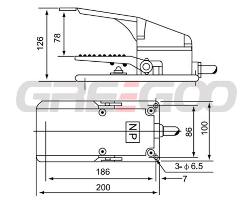 CFS-302 Foot Pedal Switches