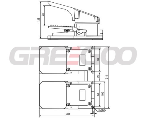 CFS-702 Foot Pedal Switches