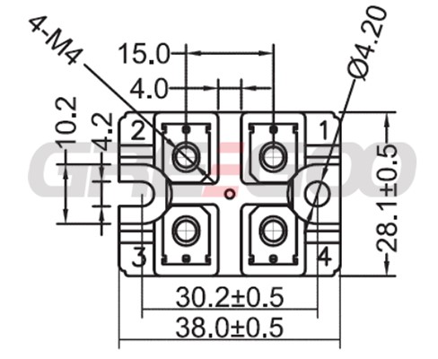 F4 single switch IGBT module