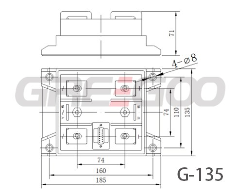 Three phase rectifier regulating module