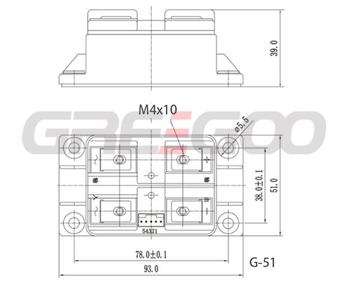 Single phase rectifier regulating module 