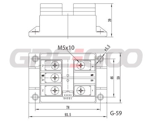 Three phase rectifier regulating module