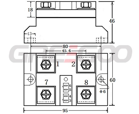 DC Solid State Relay built in Freewheeling Diode  