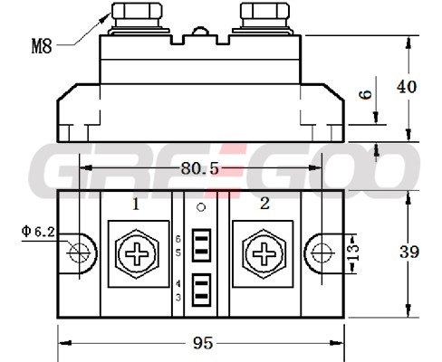 DC charging and discharging Solid State Relays