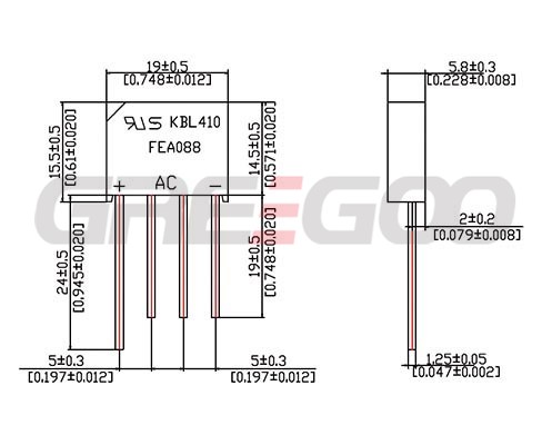 KBL Series Bridge Rectifier