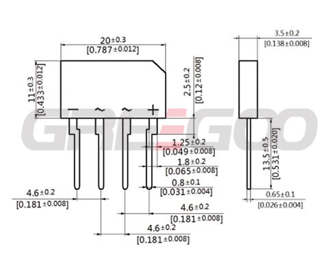 SGBL Series Bridge Rectifier