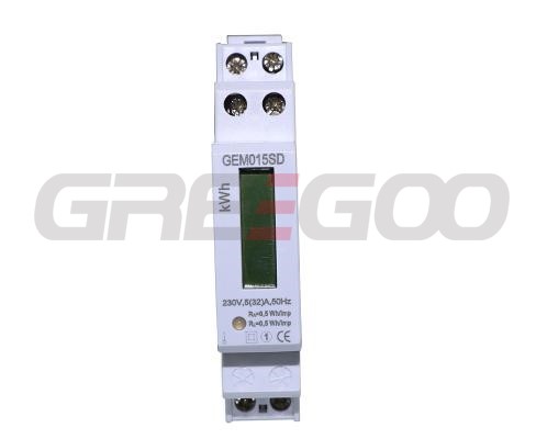 GEM015SD single phase din rail active energy meter