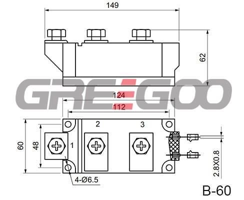 THYRISTOR MODULE MT3-260-44-A2