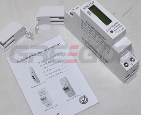 GEM015SD single phase din rail active energy meter