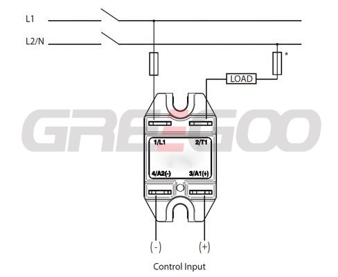 Compact FASTON terminals ac switching solid state relay
