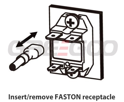 Compact FASTON terminals ac switching solid state relay