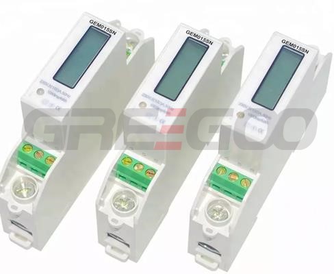 GEM015SN single phase din rail active energy meter