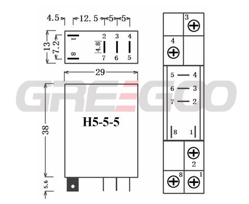 Plug in AC switching Solid State Relays