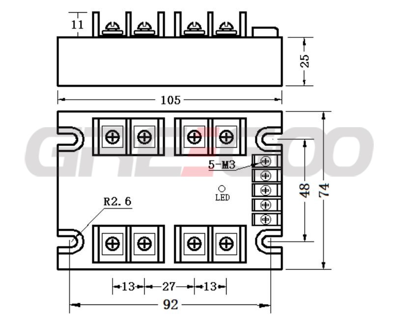 4 channels output Solid State Relays