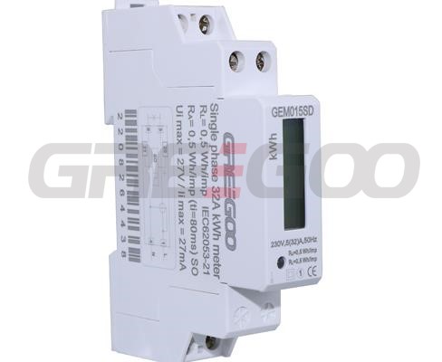 GEM015SD single phase din rail active energy meter