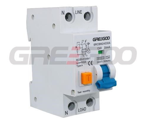 6RCB Electronic and Magnetic type RCBO 