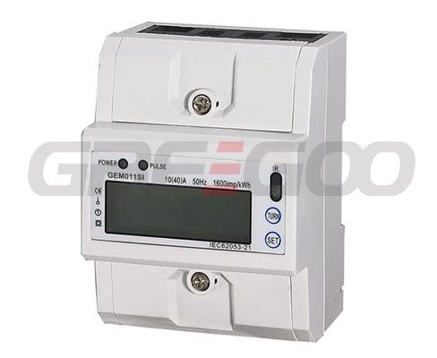 Single Phase DIN-RAIL 4P Modbus Electric Power Meter LCD Digital Energy Meter RS485