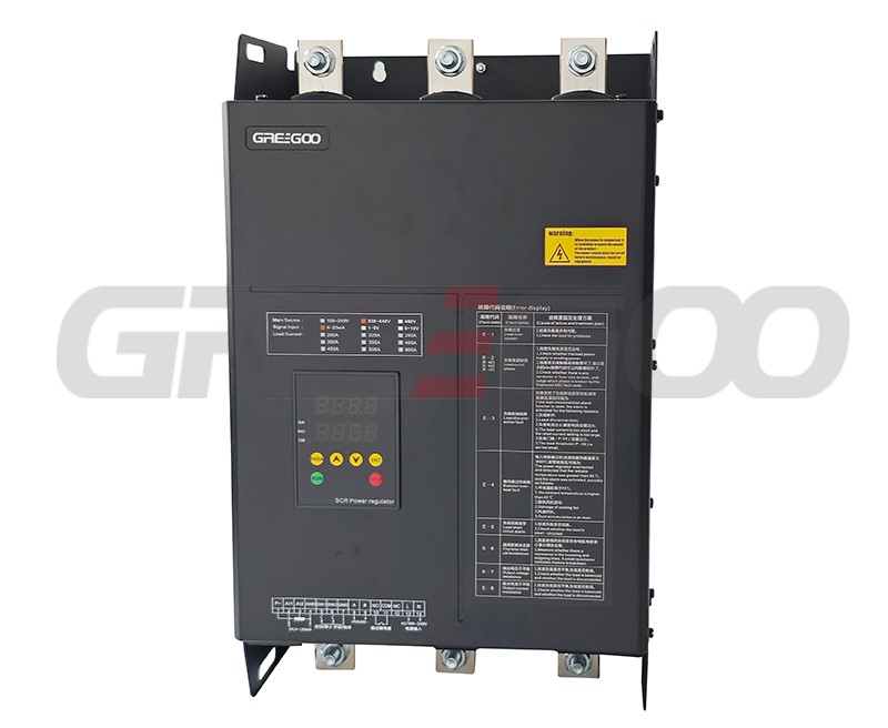 HGW8-4-4-400-P SCR power regulator face view