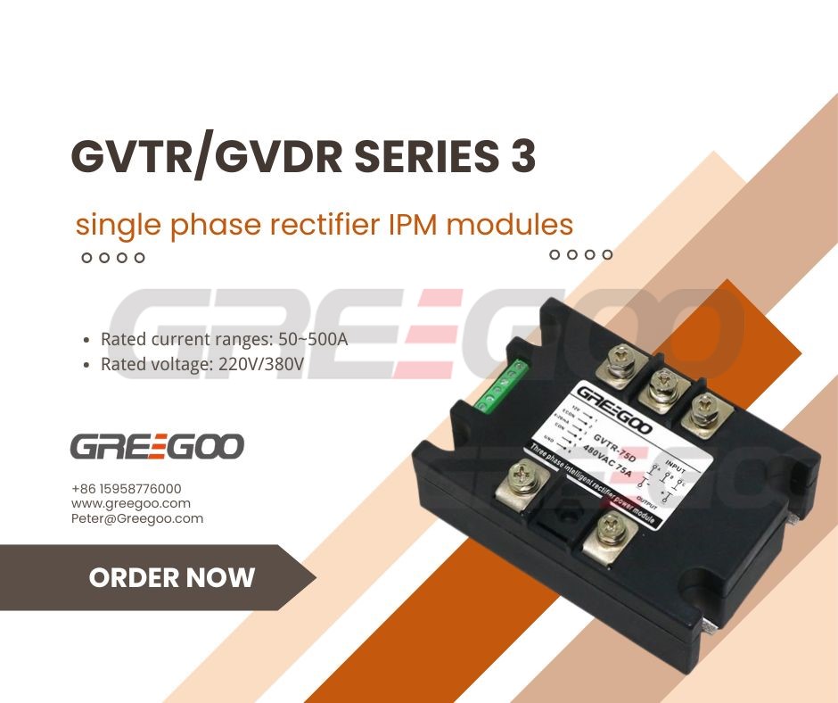 Single phase and three thyristor rectifier voltage regulator