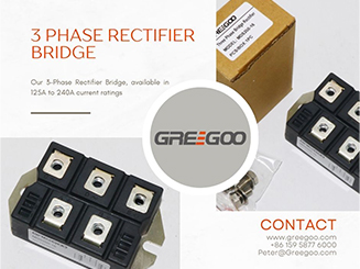 Three phase diode bridge module - 125A 160A 210A 800V to 1800V