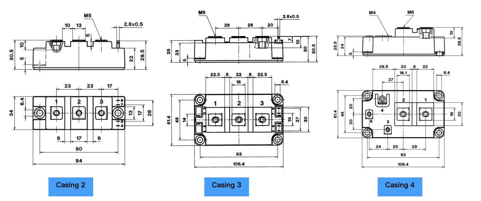 IGBT module casing