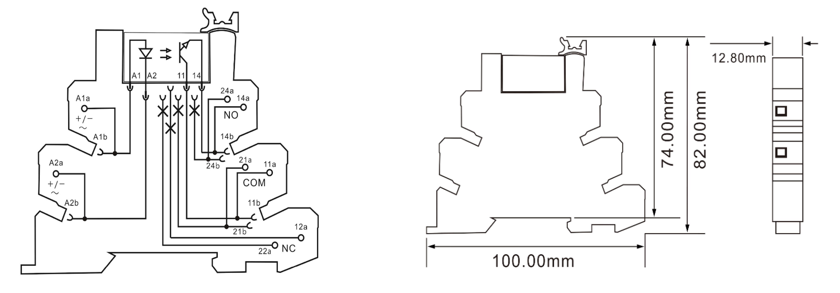 Miniature SSR socket