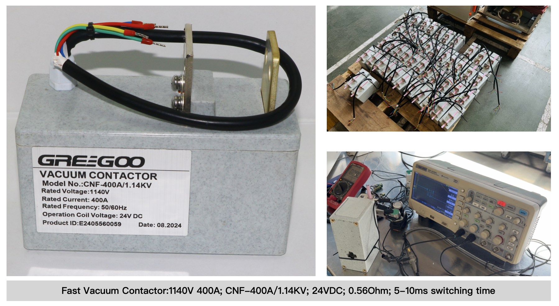 fast vacuum contactor 5-10ms switching time