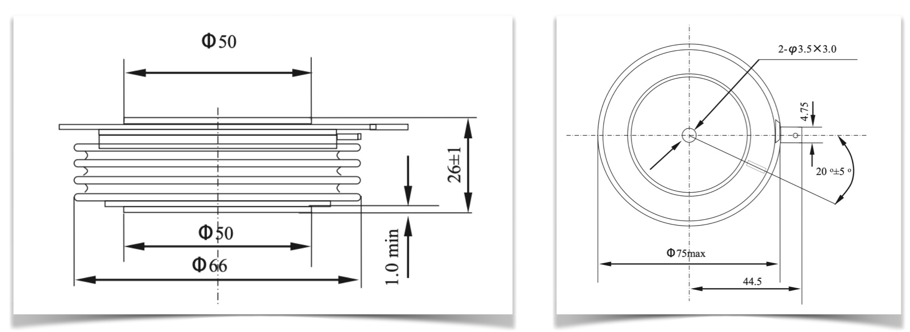 TFI253-1000 fast impulse thyristor