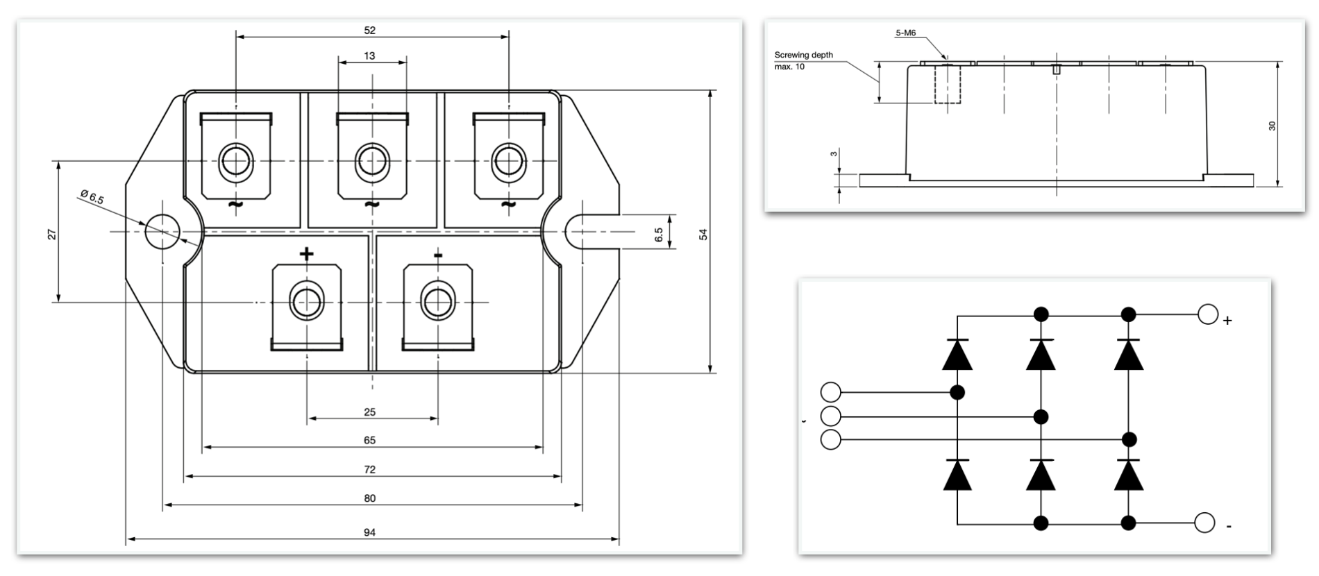 130A Three Phase Bridge