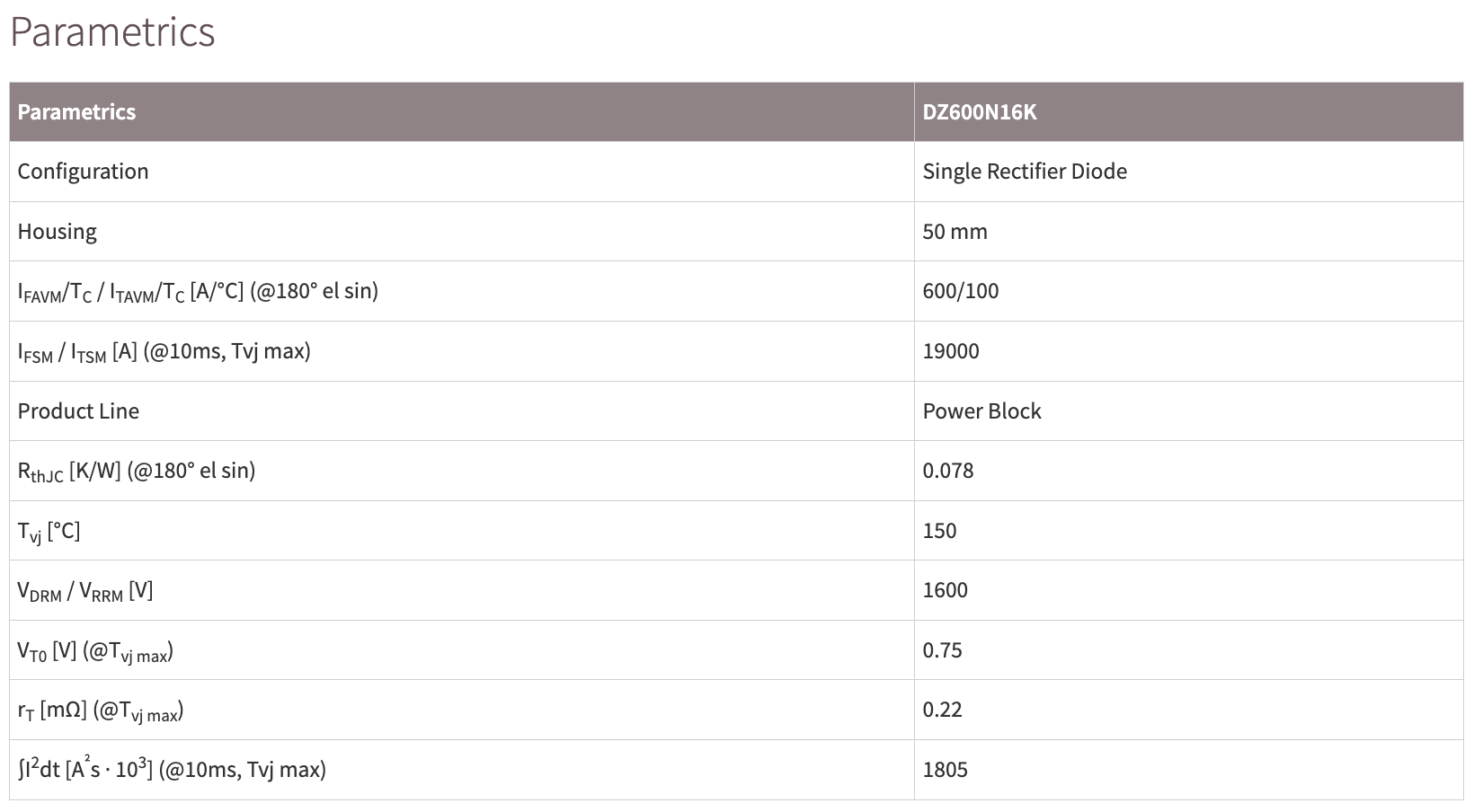 DZ600N single diode module