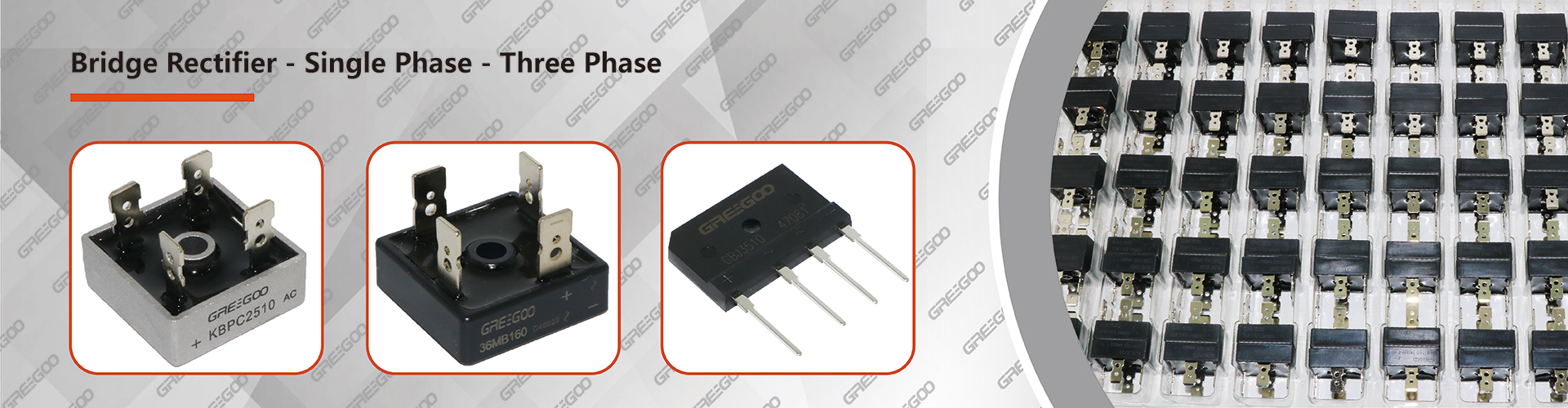 bridge rectifier lead type and fast on type