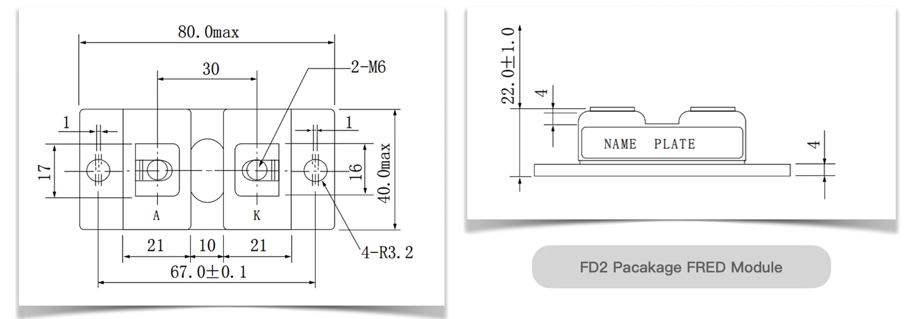 300A FRED module